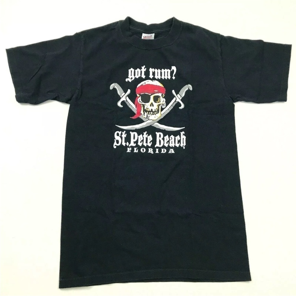 ST PETE FLORIDA GOT RUM VINTAGE PIRATE TEE SHIRT UNISEX